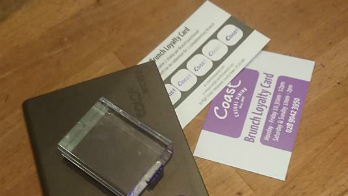 <h2>Coast Loyalty</h2><div class='slide-content'>Regular brunch customers can earn a free breakfast with our Coast loyalty offer
</div><a href='http://coastholywood.com/coast/loyalty-offer/' class='btn' title='Read more'>Read more</a>